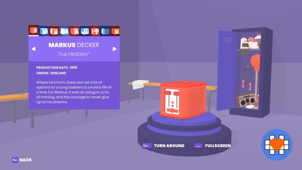 Toasterball characters