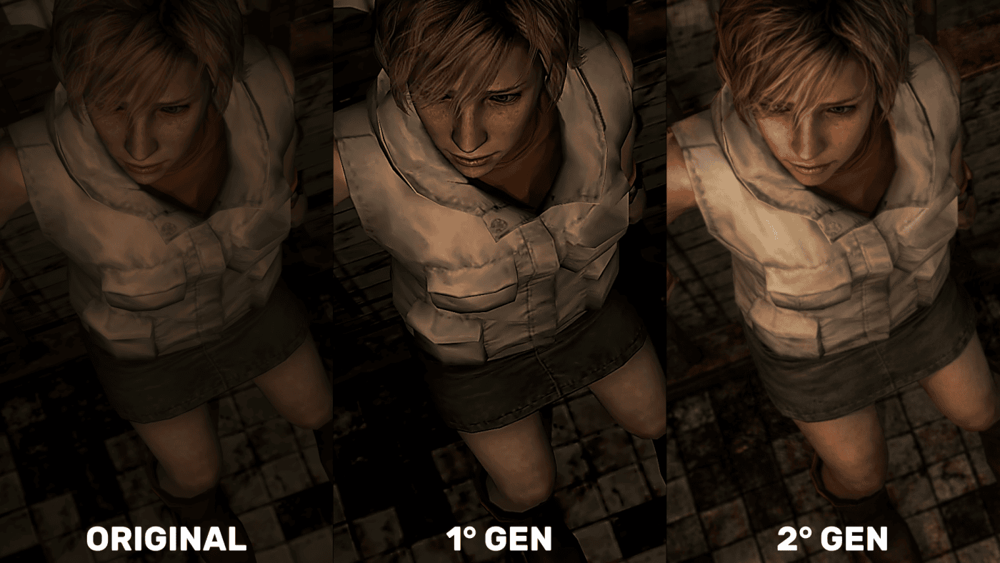 Concetto DLSS 5: lo stesso input produce output visivi diversi nel rendering generativo.