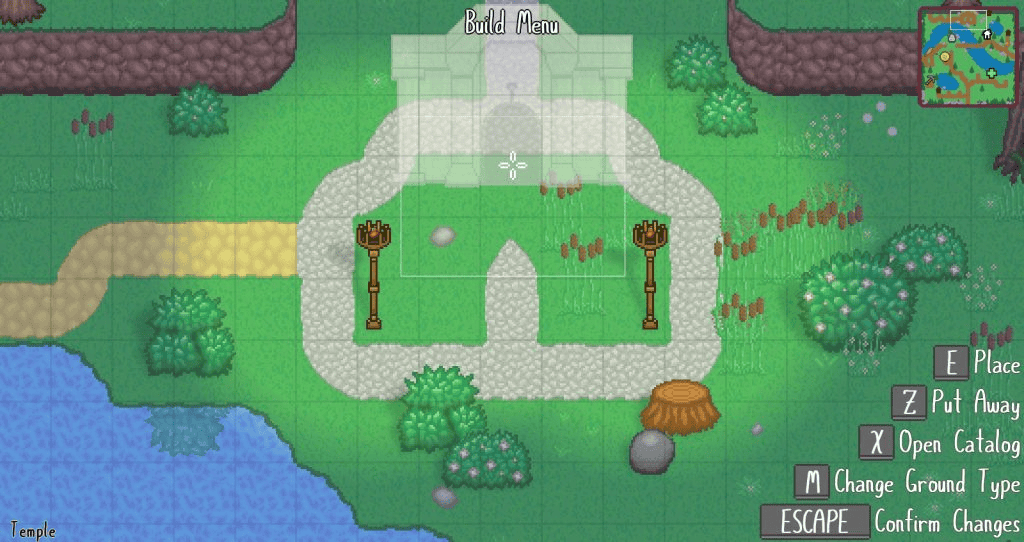 Cattails: Wildwood Story - Build Menu