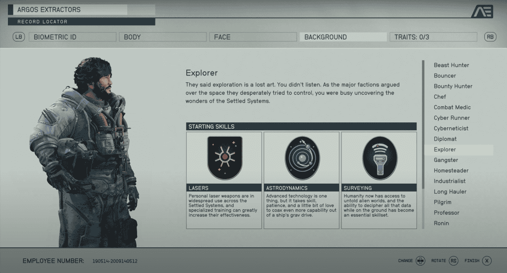 Character editor