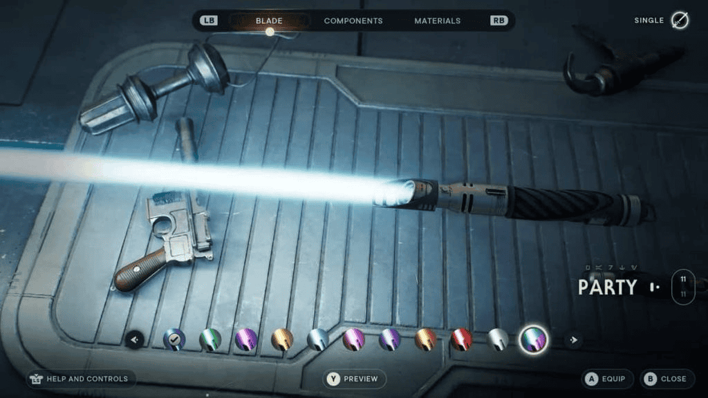 Party Lightsaber in Star Wars Jedi: Survivor