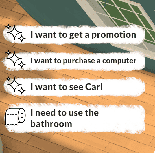 Needs and wants in Paralives