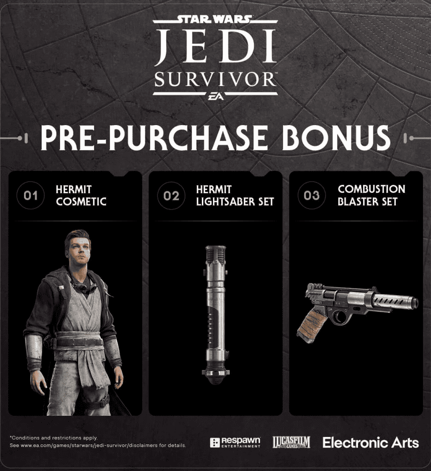 Survivor Pre-Order Cosmetic Items