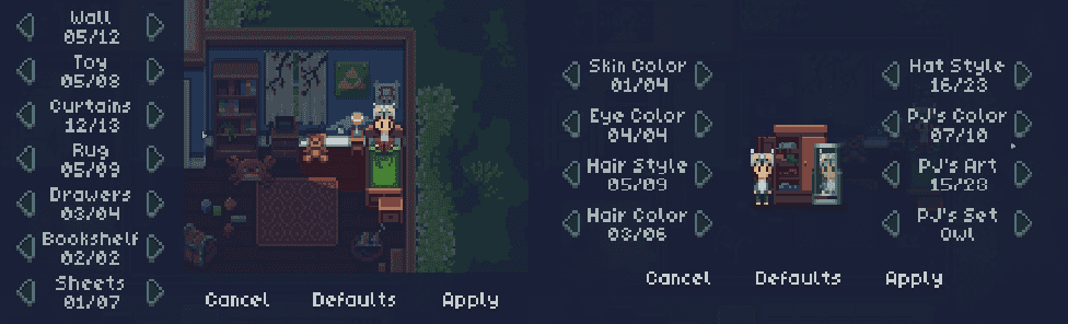 Customize the room and Alex