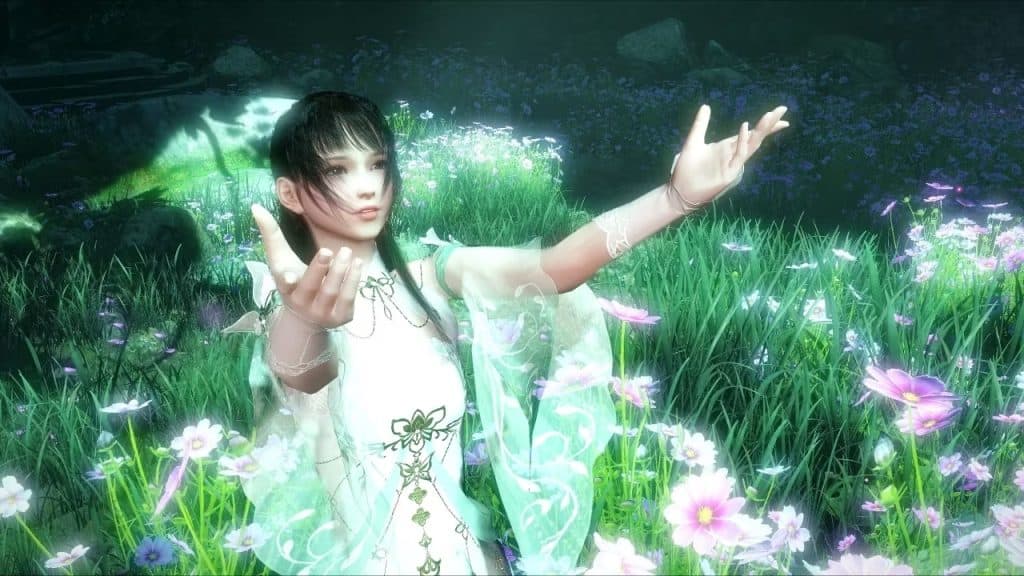 Screenshot del gioco di arti marziali 逆水寒 (Justice)